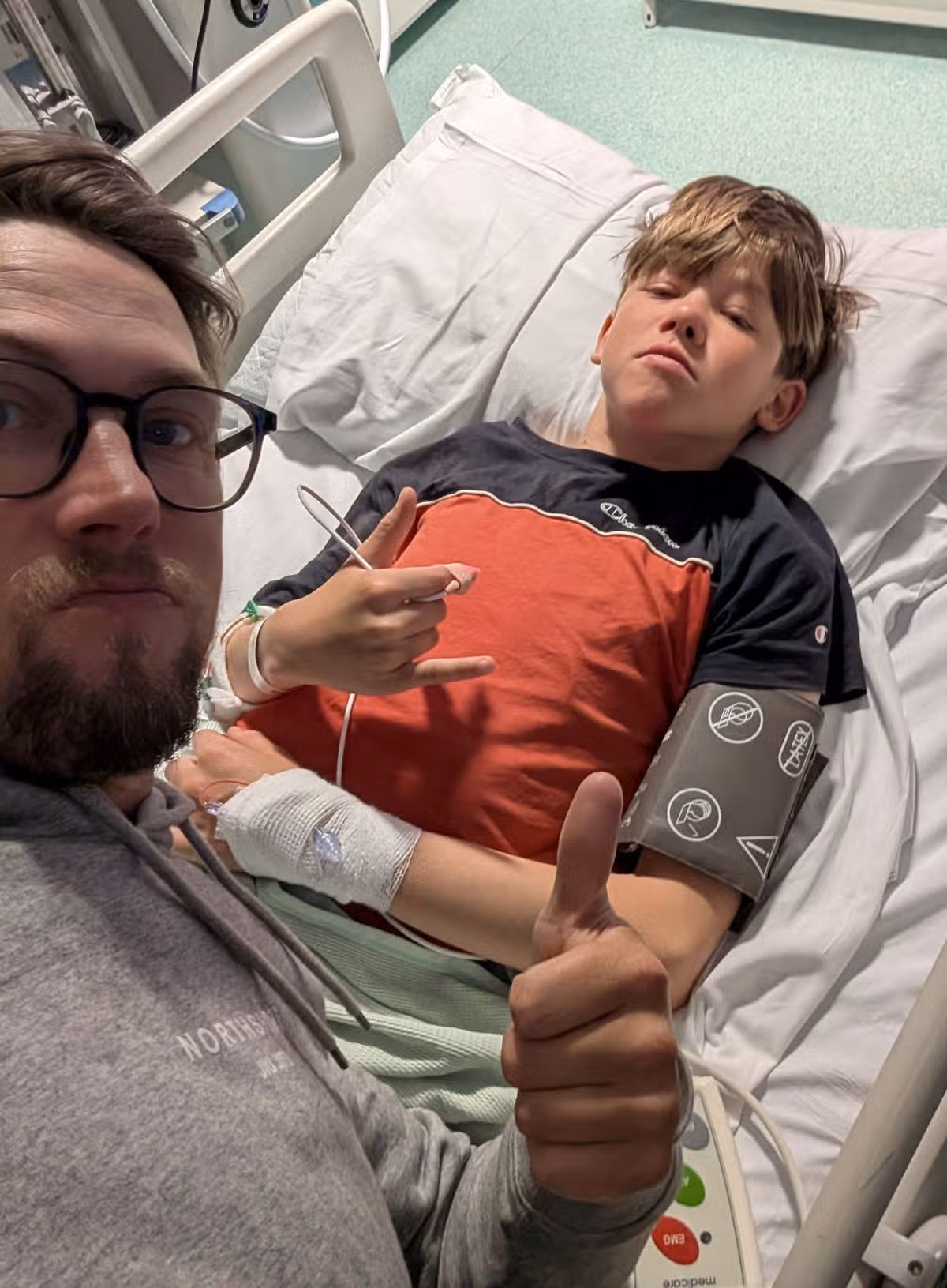 Ruben Shears in hospital