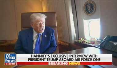 Social Media Mocks Phony Collection of Books on New Air Force One, Including Ones Labeled ‘Library’