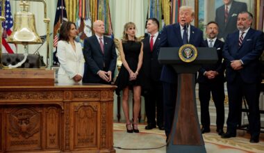 Trump plugs Dell at White House opening bell, shares soar