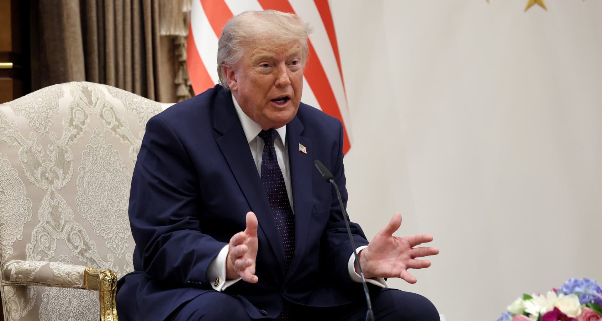 Trump talks Greenland at NATO, says U.S. could pull troops from Europe