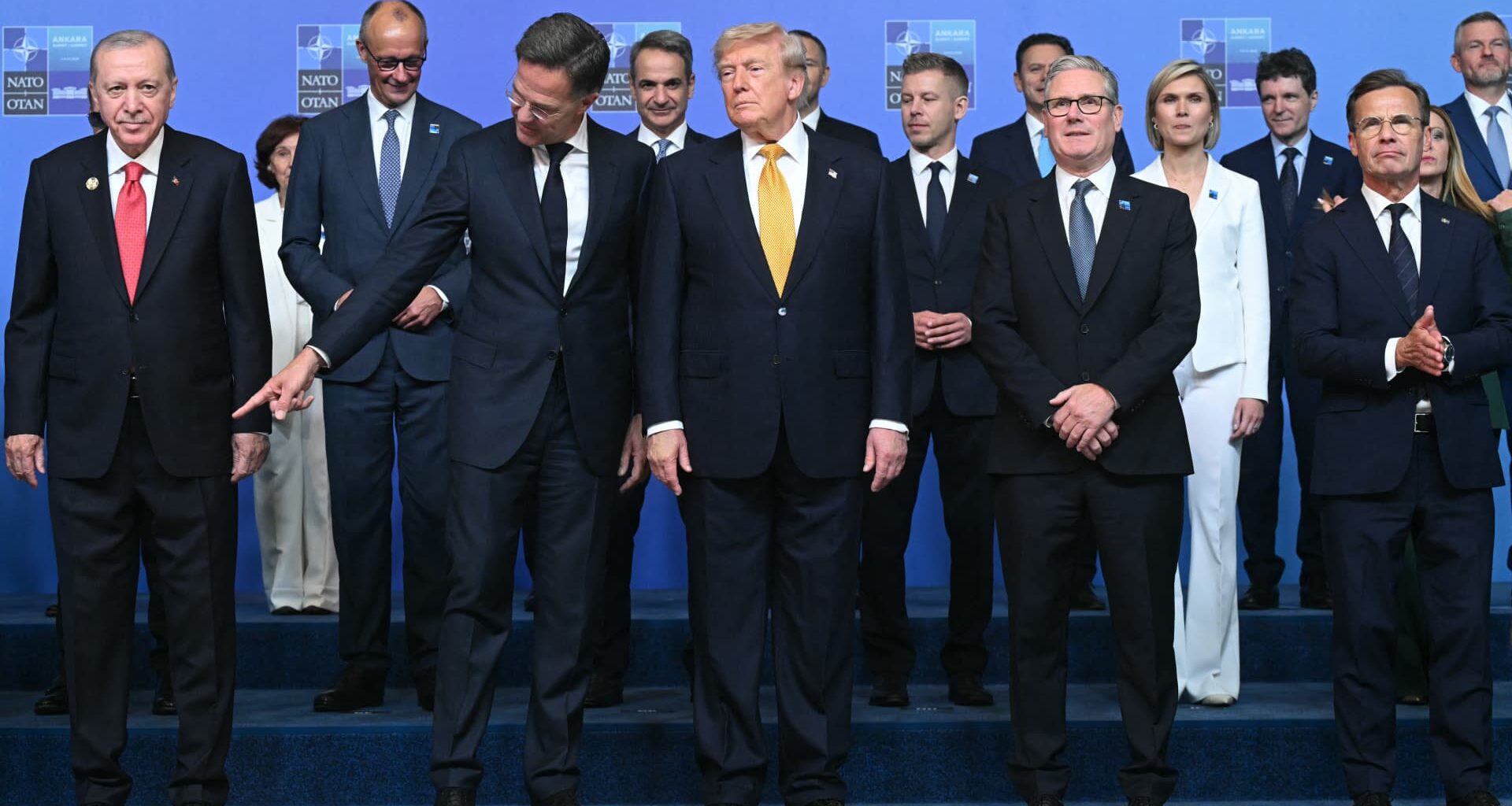 Trump's European allies Iran NATO summit where he lobbed criticisms