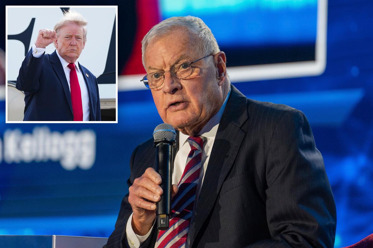 Ex-aide Keith Kellogg says Trump should brace Americans for Round Two with Iran