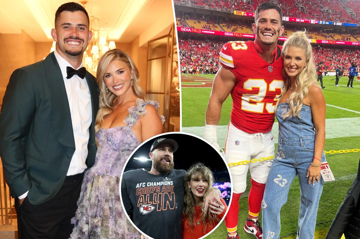Travis Kelce's teammate's wife wins nearly $7K Chanel handbag in wedding raffle