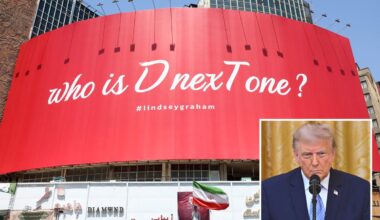New Iranian billboard threatens Trump is 'next one' after death of regime critic Lindsey Graham