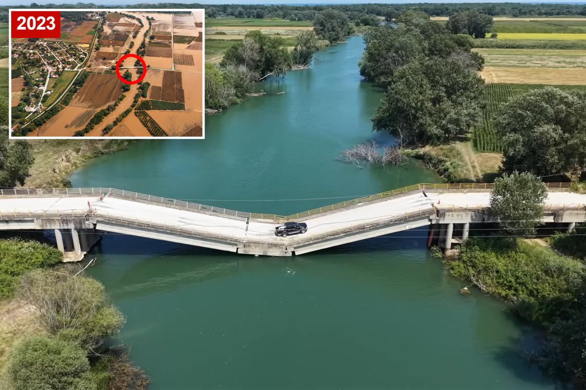 Drivers keep using buckling storm-damaged bridge — because it's faster than detour