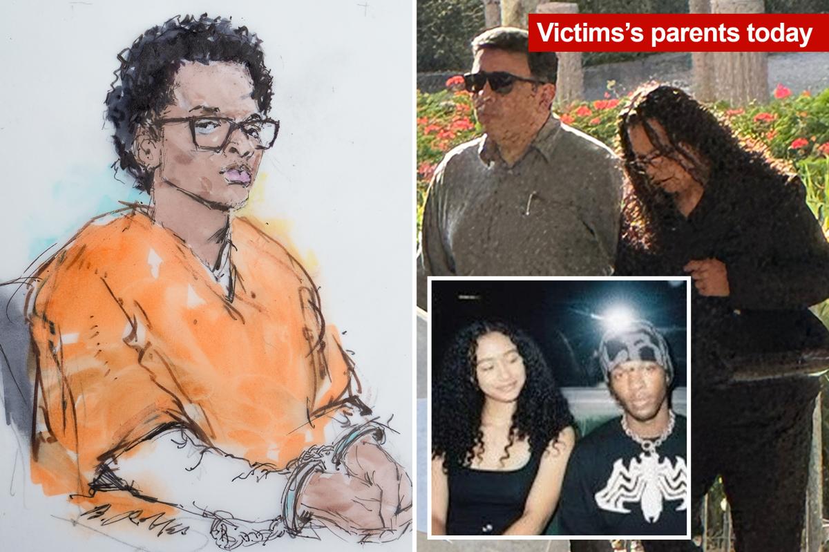 Celeste Rivas decapitated body photos displayed at D4vd murder trial, parents look on