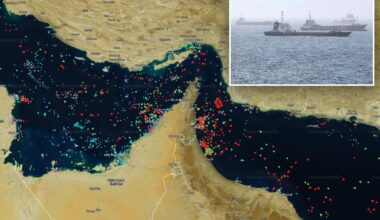 Tanker hits mine in the Strait of Hormuz as Iran intercepts six vessels