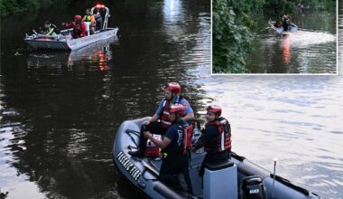 Boy, 10, dies in NJ's Passaic River trying to save his sister as divers continue to search for missing girl