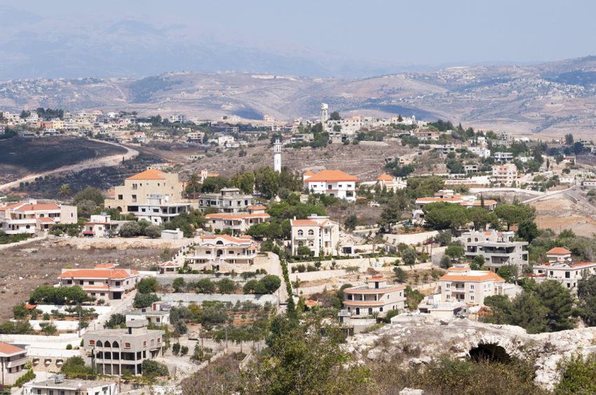 Southern Lebanon seen from Tibnin Citadel 