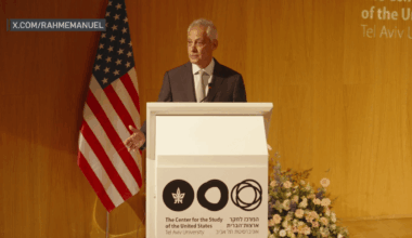 Rahm Emanuel warns Israel has become a ‘territorial pariah’ – NBC Chicago