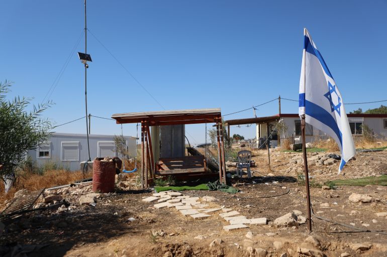 Settlers have attempted to block access to the al-Hathaleen’s outdoor bathroom