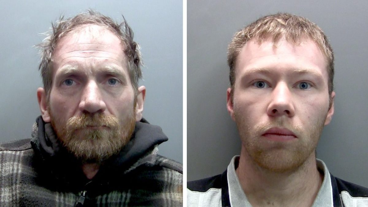 Undated handout photos issued by Northumbria Police of Daniel Daniel Graham, 39, (left) and Adam Carruthers, 32, who are due to be sentenced on Tuesday after they were found guilty at Newcastle Crown Court of criminal damage after the felling of the Sycamore Gap tree - valued at ?622,000 and ?1,114 damage to Hadrian's Wall. Issue date: Tuesday July 15, 2025. PA Photo. Photo credit should read: Northumbria Police/PA Wire NOTE TO EDITORS: This handout photo may only be used for editorial reporting purposes for the contemporaneous illustration of events, things or the people in the image or facts mentioned in the caption. Reuse of the picture may require further permission from the copyright holder.