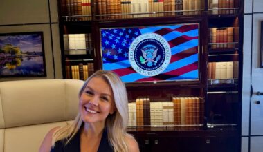 Trump ruthlessly mocked for fake ‘library’ books on his new Qatar-gifted Air Force One
