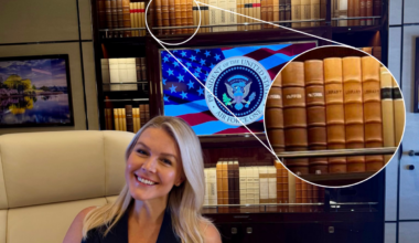 Multiple Books on Trump’s New Air Force One Titled ‘Library’