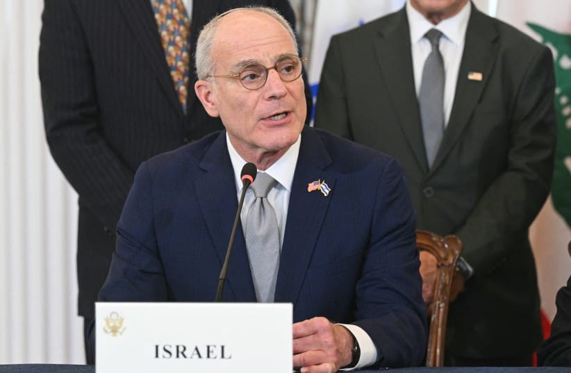 Israeli Ambassador to the US Yechiel Leiter speaks during a signing ceremony hosted by US Secretary of State Marco Rubio (out of frame) at the US Department of State in Washington, DC, on June 26, 2026.