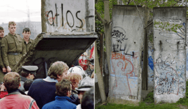 Neighbour row as homeowner reported to council after erecting section of Berlin Wall in his garden