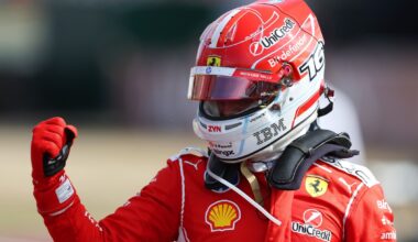 F1 British GP: Charles Leclerc wins as Kimi Antonelli hits trouble