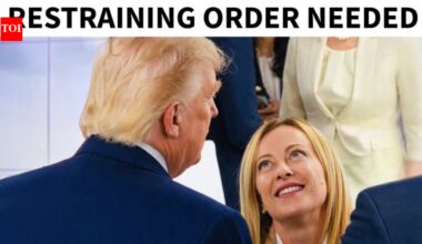 Donald Trump: 'Restraining order needed': Donald Trump shares meme on his feud with Italy PM Meloni ahead of Nato summit