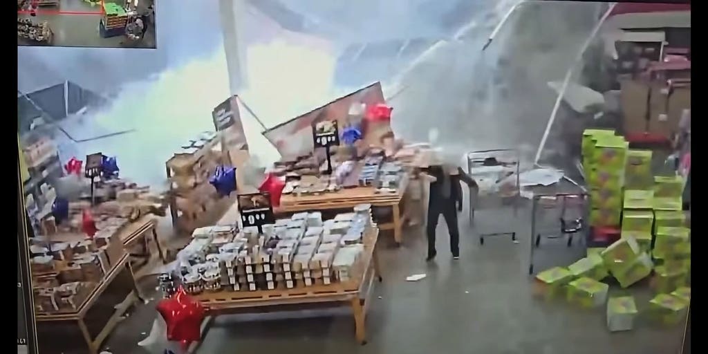 Roof collapse reported at BJ's Wholesale Club due to flooding in New Jersey