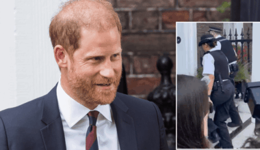 Confusion at Prince Harry event as police officers arrive amid bitter security feud