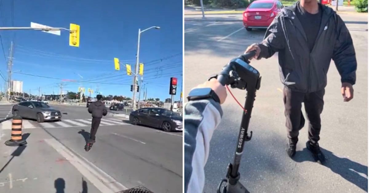 Toronto scooter theft caught on camera in Jane and Finch