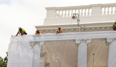 The White House’s North Portico Is Covered In Tarps—Here’s Why