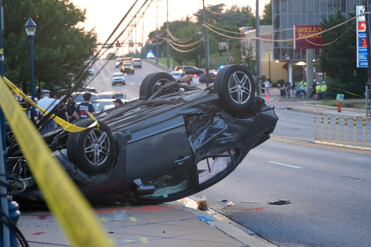Mass casualty incident declared after bus crashes into Pikesville building, injuring 33 people