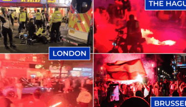 London and Europe shaken as football fans riot after Morocco's World Cup exit