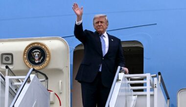 Trump says Iran wants him dead as Air Force One switch raises questions