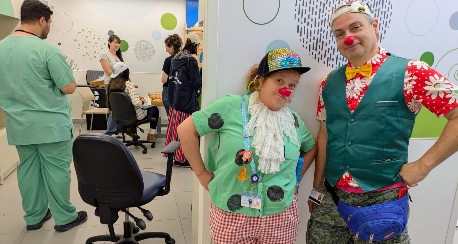 Medical clowns offer serious relief for Israeli kids recovering from trauma