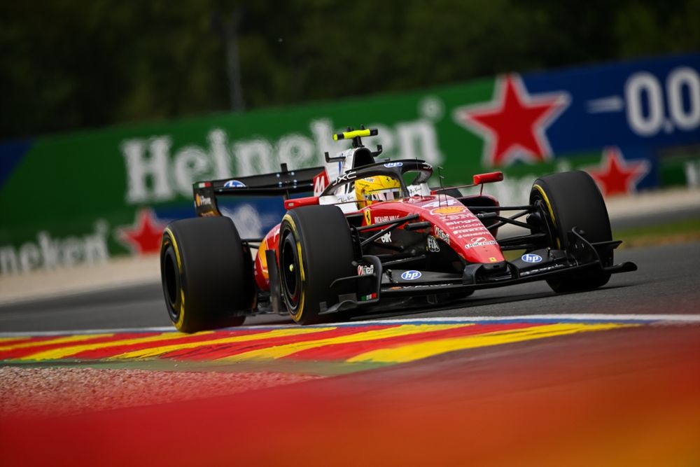 Lewis Hamilton ended the session in the wall