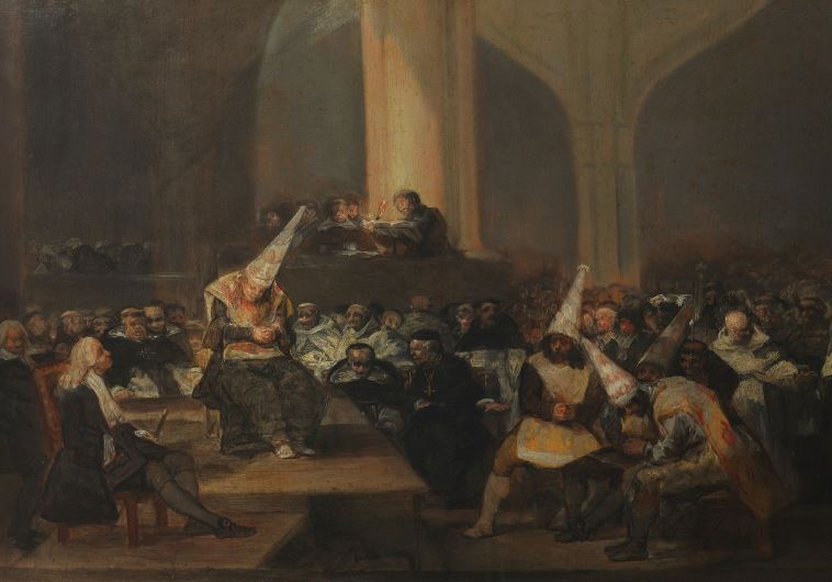 'The Inquisition Tribunal' as painted by Francisco de Goya