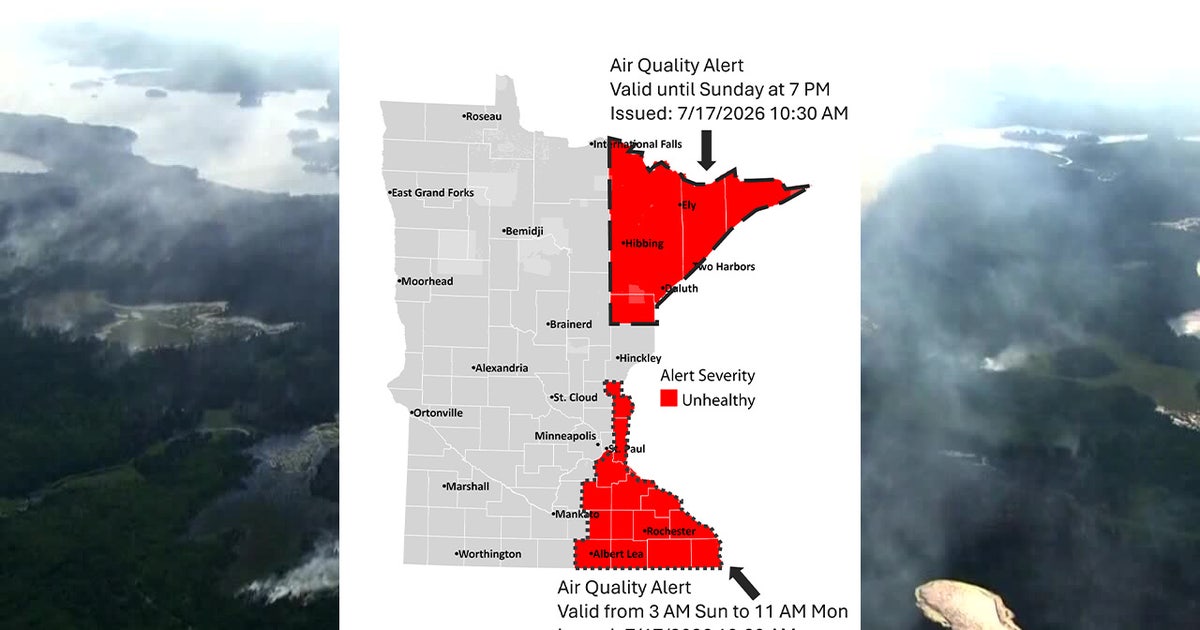 Minnesota air quality alert: Wildfire smoke triggers unhealthy conditions July 18–20