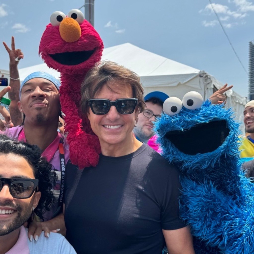 Elmo, Tom Cruise, and the Cookie Monster attend the 2026 World Cup Final