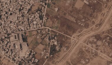 Photos show Israel building miles-long earthen barrier inside area it holds in Gaza