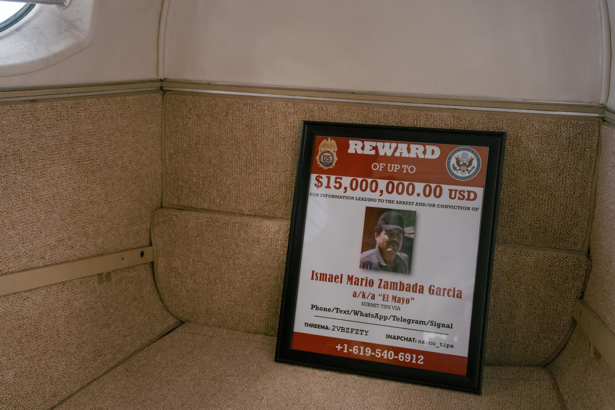 A wanted poster for El Mayo