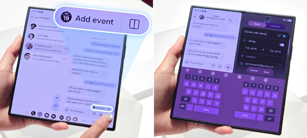 Agentic AI anticipates when multitasking is needed, using Now Nudge to open Multi Window at the right moment.