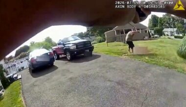 Meriden police body cam shows officer shoot man during bat attack