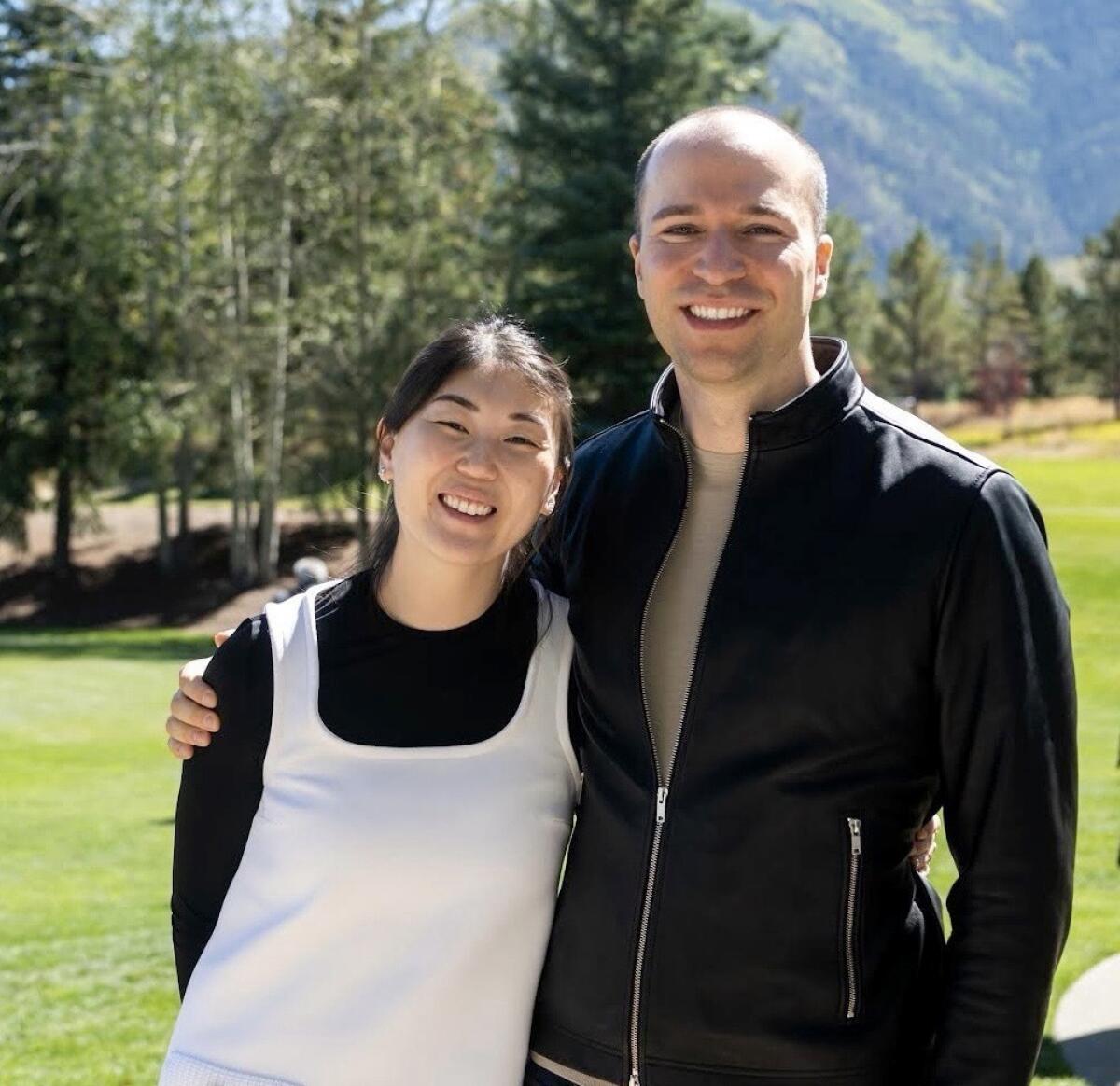 OpenAI co-founder Greg Brockman and his wife Anna.