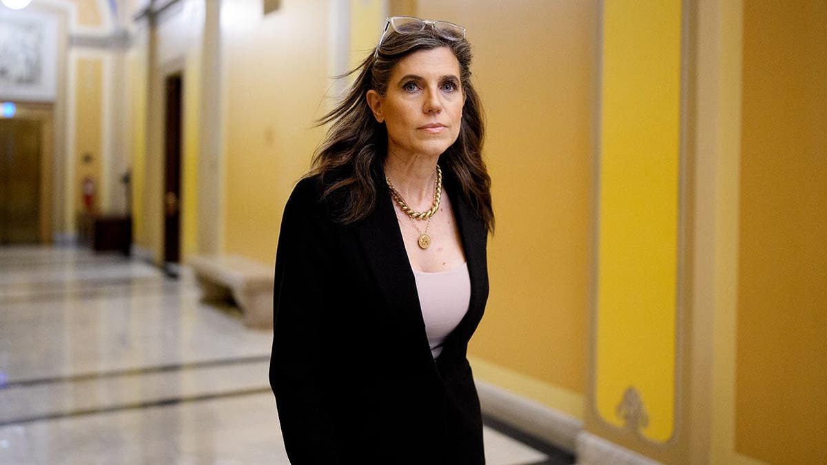 Rep. Nancy Mace walking outside the U.S. Capitol Building in Washington, D.C.