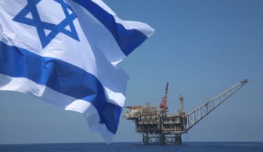 Israeli natural gas field in the Mediterranean