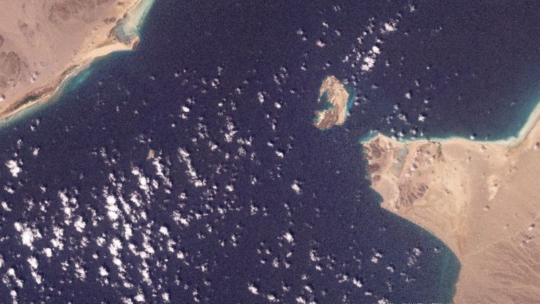A satellite image shows Bab al-Mandab Strait off the coast of Yemen, February 27, 2026. 2026 Planet Labs PBC/Handout via REUTERS THIS IMAGE HAS BEEN SUPPLIED BY A THIRD PARTY. MANDATORY CREDIT. BEST QUALITY AVAILABLE.