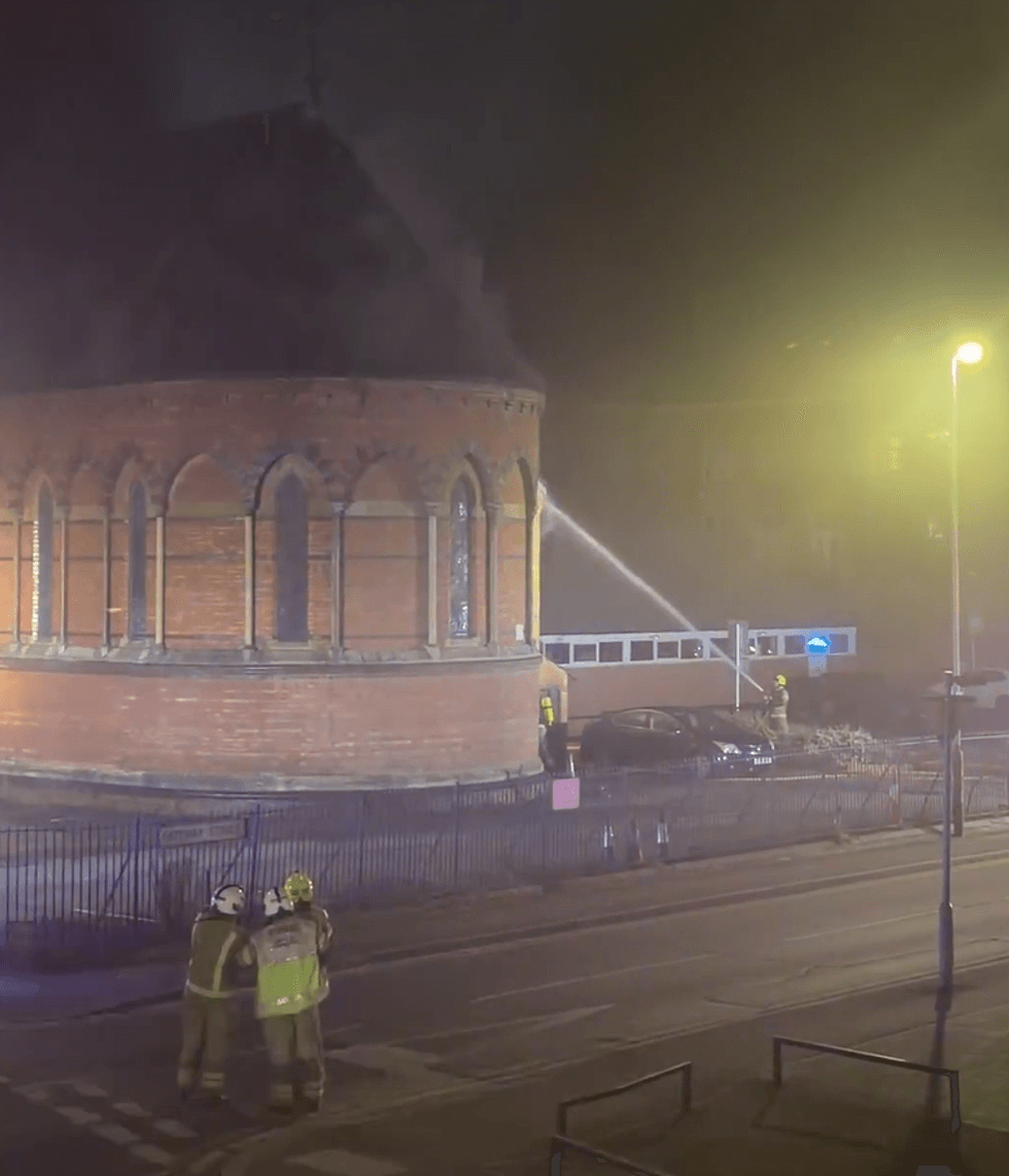 Leicester church fire