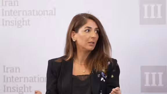 Iranian-American analyst Fereshteh Pezeshk at Iran International town hall 