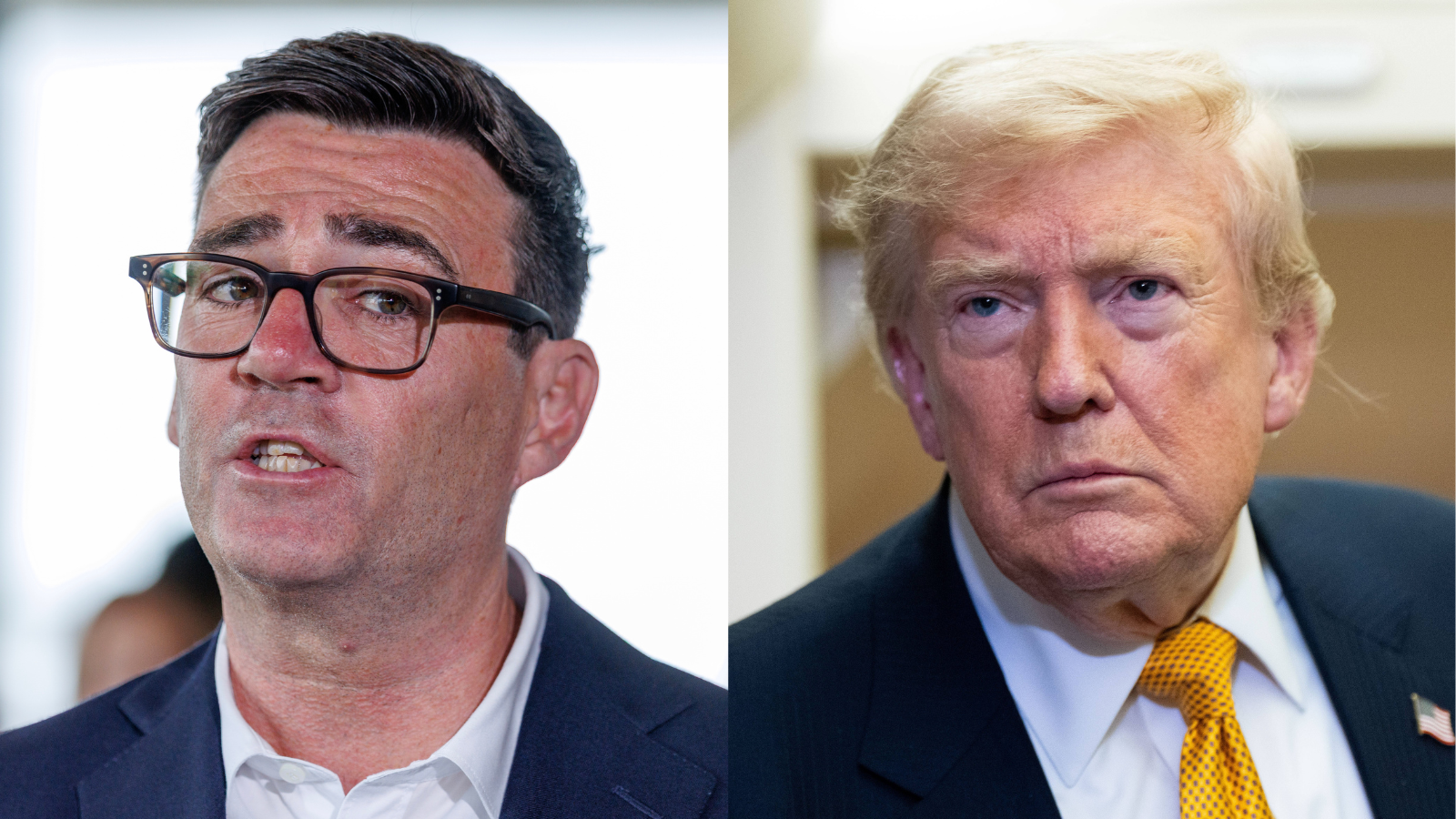 Mr Burnham said, according to Mr Trump, that he would allow new drilling for oil