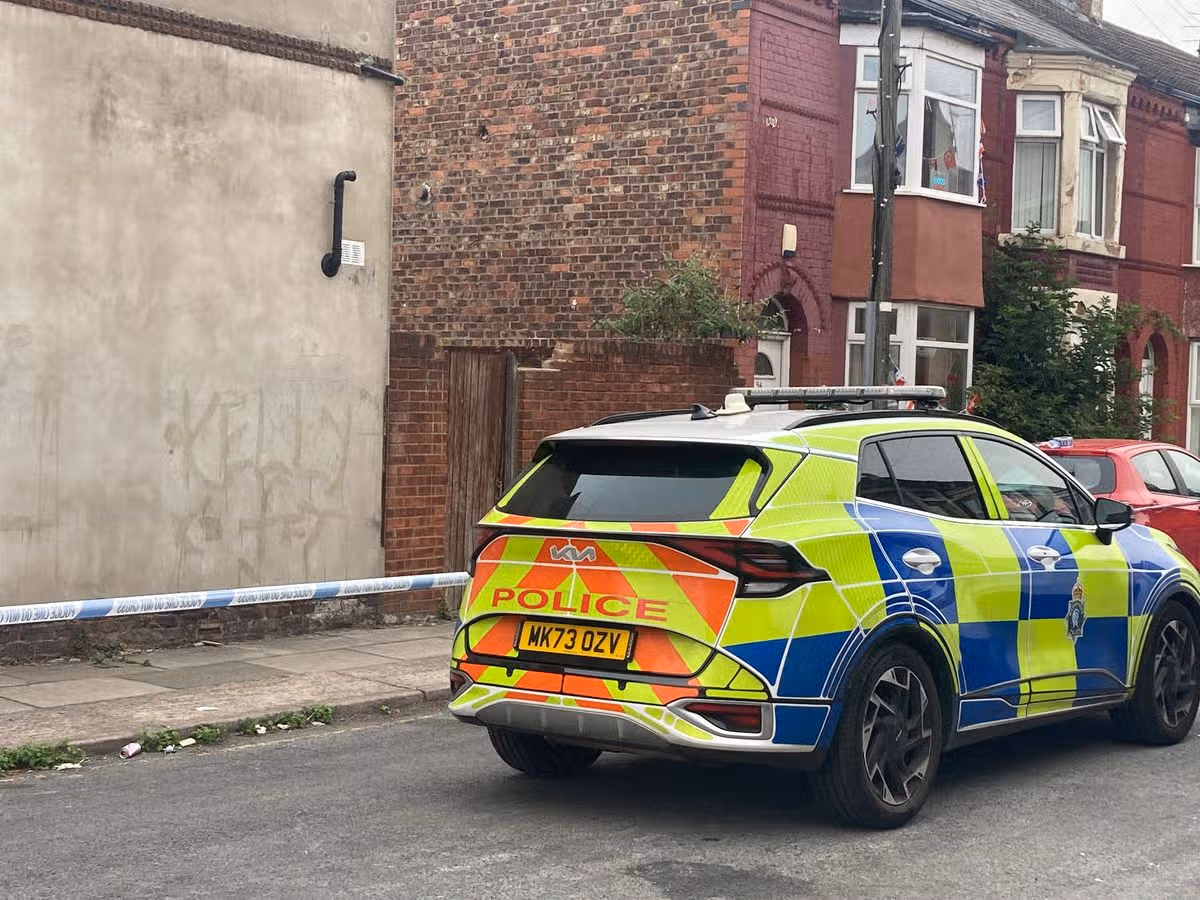 Police on Olney Street in Walton following a stabbing