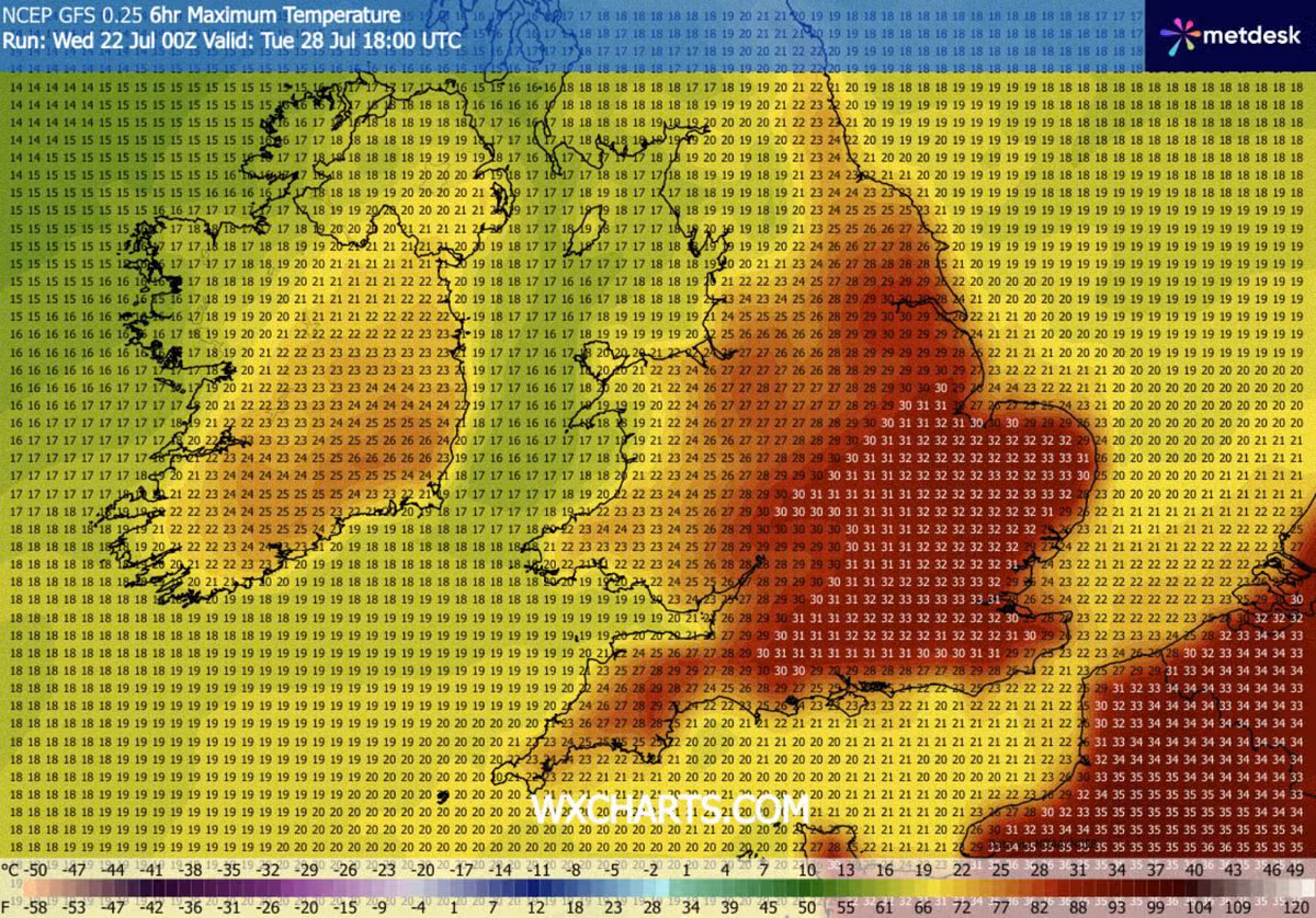 UK weather map