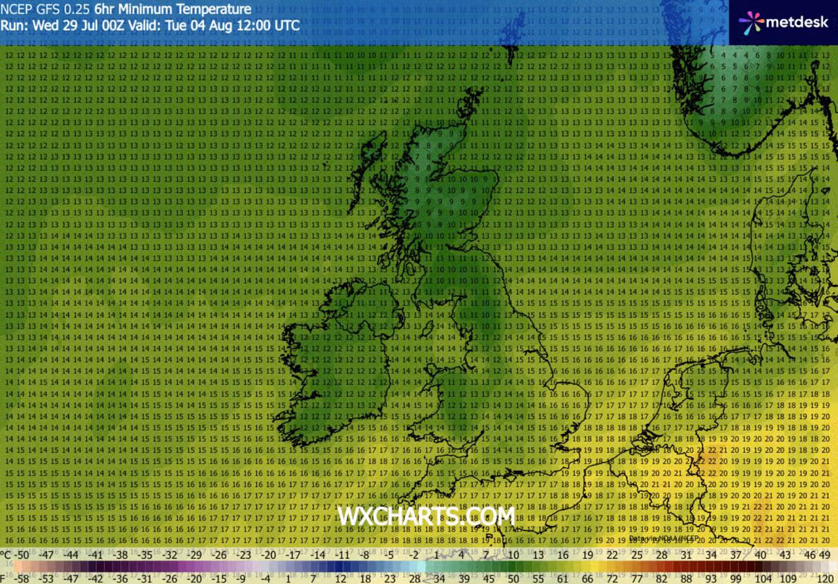 UK weather map