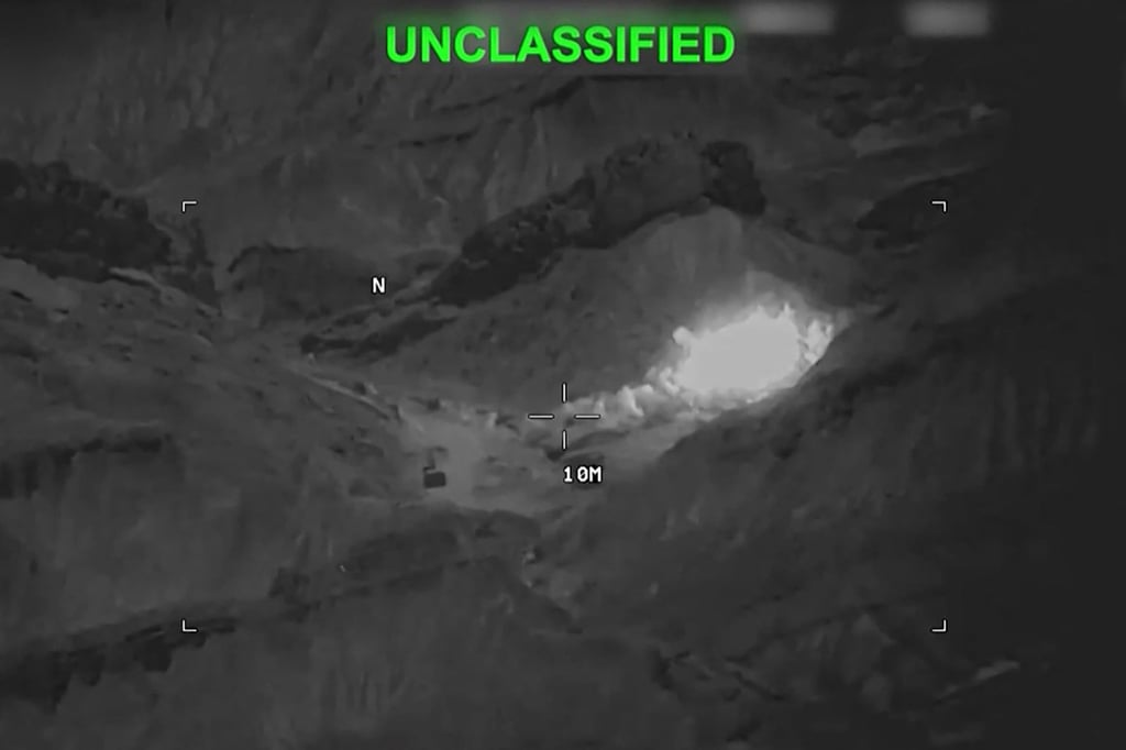US forces hit an Iranian site on Saturday. Photo: CENTCOM/AFP
