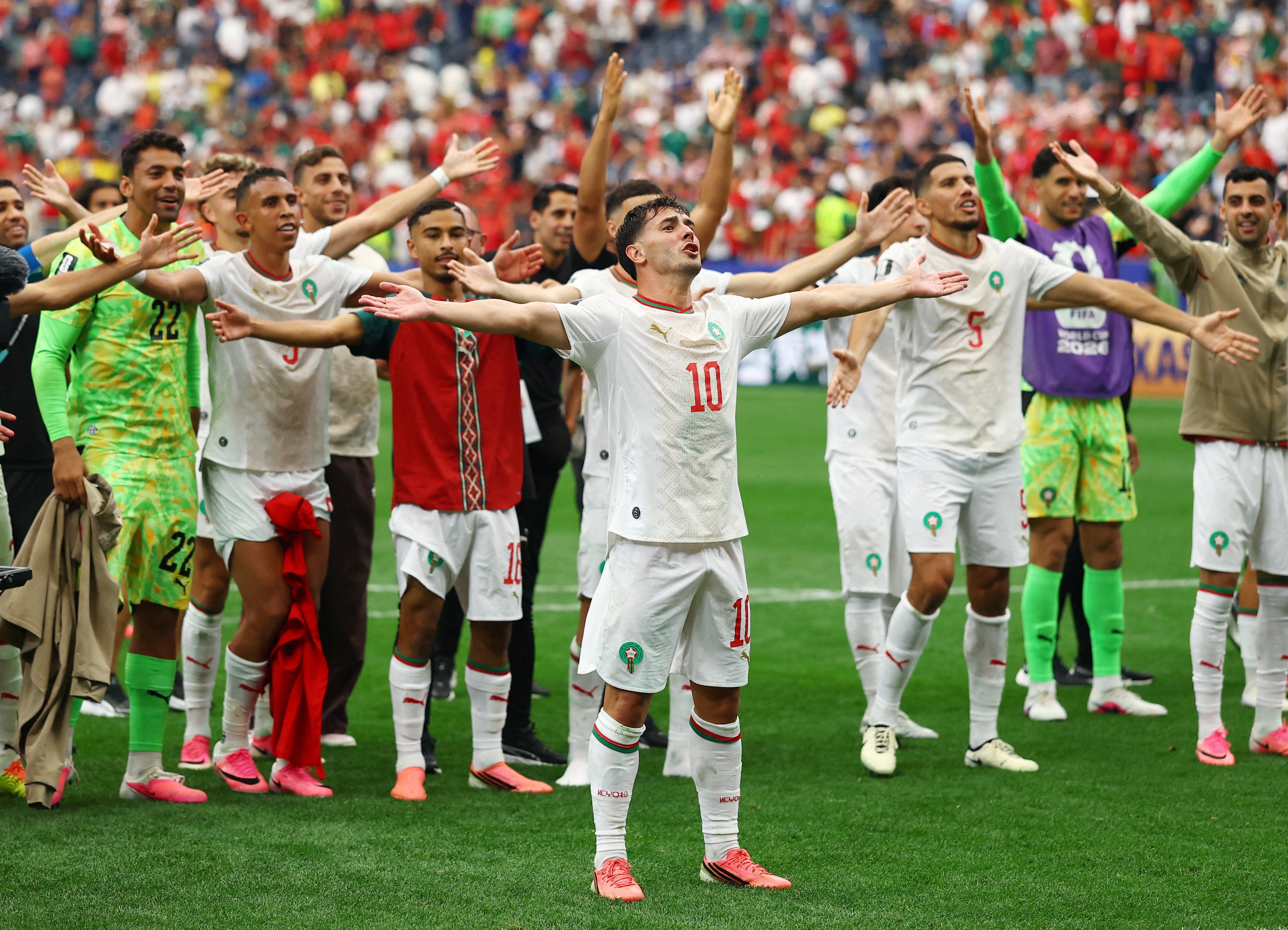 Morocco were the first team to eliminate a host nation
